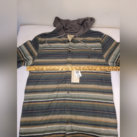 NWT Victory Outfitters Button Front Hooded Jacket sz M - Picture 10 of 11